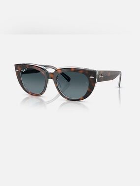 Ray-Ban Doreen Cat Eye Sunglasses blue polarized lenses With Case
